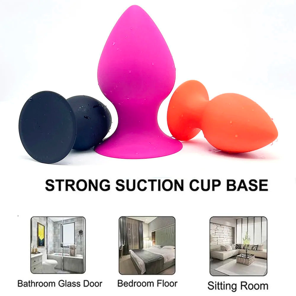 Solid Butt Plug Anal Dilator Sex Toys for Woman Men Prostate Massager Stimulator Anal Dildo Suction Cup Buttplug Sex Shop