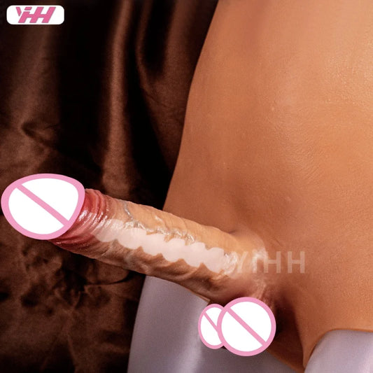 Solid Hollow Dildo Realistic Silicone Panties Anal Sex Toys for Woman Men Gay Lesbian Strap-On Dildo Cock Pants G-Spot stimulate