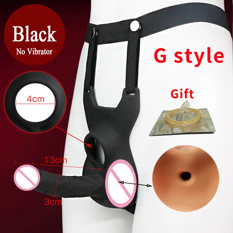 Solid Hollow Dildo Realistic Silicone Panties Anal Sex Toys for Woman Men Gay Lesbian Strap-On Dildo Cock Pants G-Spot stimulate
