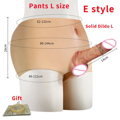Solid Hollow Dildo Realistic Silicone Panties Anal Sex Toys for Woman Men Gay Lesbian Strap-On Dildo Cock Pants G-Spot stimulate