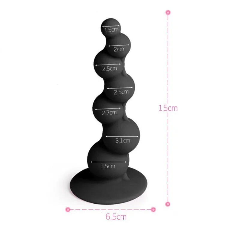 Spiral Silicone Anal Beads Prostate Stimulator Ball Butt Plug Anal Plug 18+ Adult Women Men Couple Flirt Gay Erotic SM Sex Toys