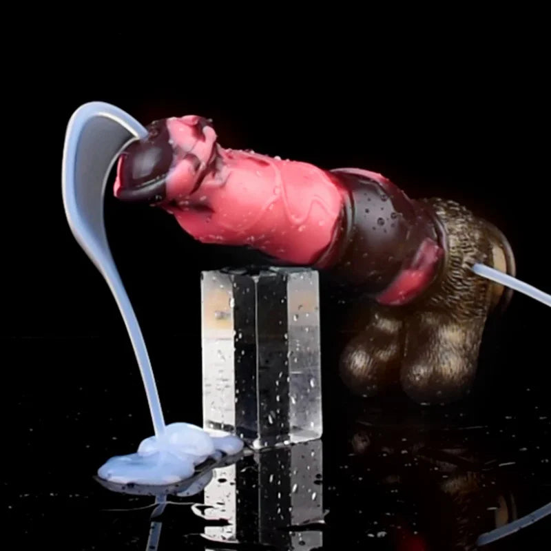 Squirting Anal Dildo Big Penis Masturbation Orgasm Huge Dildo Anal Cleaner Vagina Shower Sex Toys for Women Men Big Knot Penis