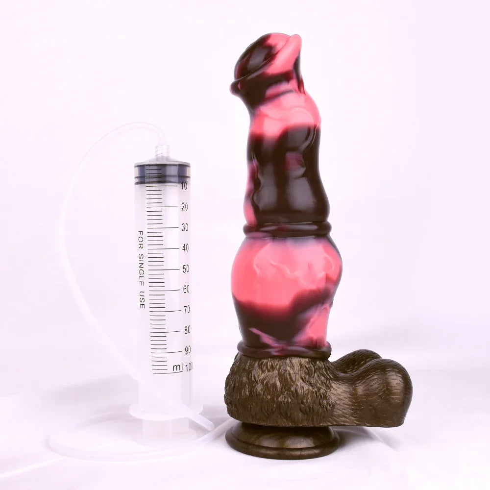 Squirting Anal Dildo Big Penis Masturbation Orgasm Huge Dildo Anal Cleaner Vagina Shower Sex Toys for Women Men Big Knot Penis