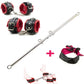 Stainless Steel BDSM Spreader Bar with PU Leather Padded Handcuffs Ankle Cuffs  Slave Bondage Adult Games Sex Toys for Couple