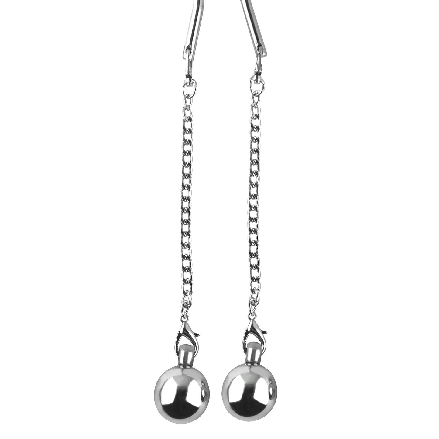 Stainless Steel Ball Stretcher Scrotum CBT Testicle Heavy Ball Weight Man Penis Cock Ring Enlargement Pull Exercise Male Toy