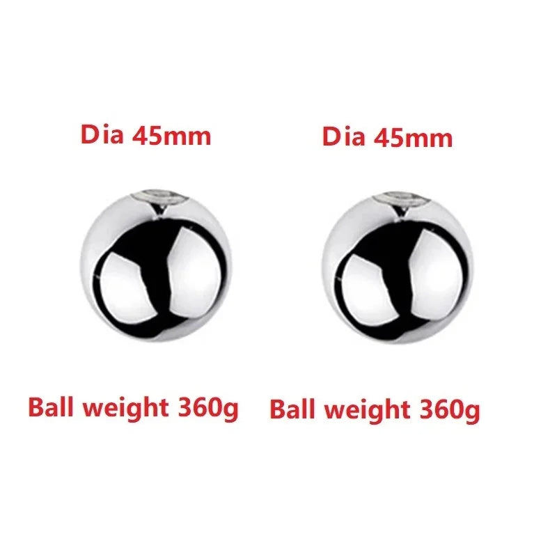 Stainless Steel Ball Stretcher Scrotum CBT Testicle Heavy Ball Weight Man Penis Cock Ring Enlargement Pull Exercise Male Toy