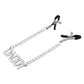 Stainless Steel Chain Nipple Clips Breast Clip Sex Slave Clamps Bondage Chains Breast Labia Clip with Bells Stimulation Massager