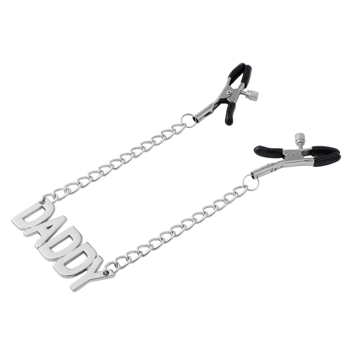 Stainless Steel Chain Nipple Clips Breast Clip Sex Slave Clamps Bondage Chains Breast Labia Clip with Bells Stimulation Massager