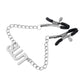 Stainless Steel Chain Nipple Clips Breast Clip Sex Slave Clamps Bondage Chains Breast Labia Clip with Bells Stimulation Massager