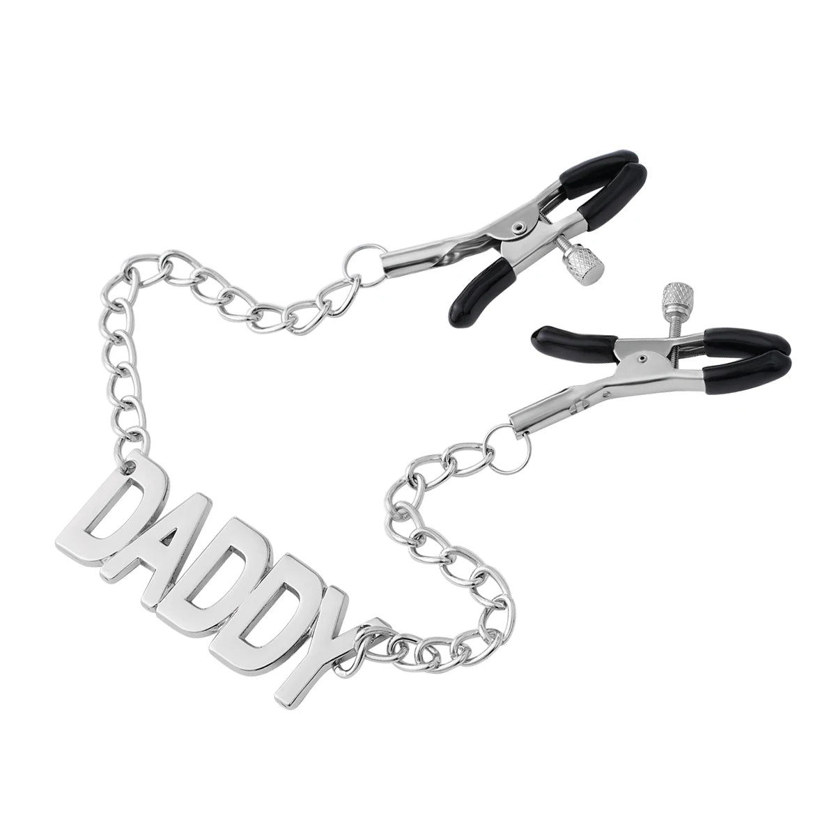 Stainless Steel Chain Nipple Clips Breast Clip Sex Slave Clamps Bondage Chains Breast Labia Clip with Bells Stimulation Massager