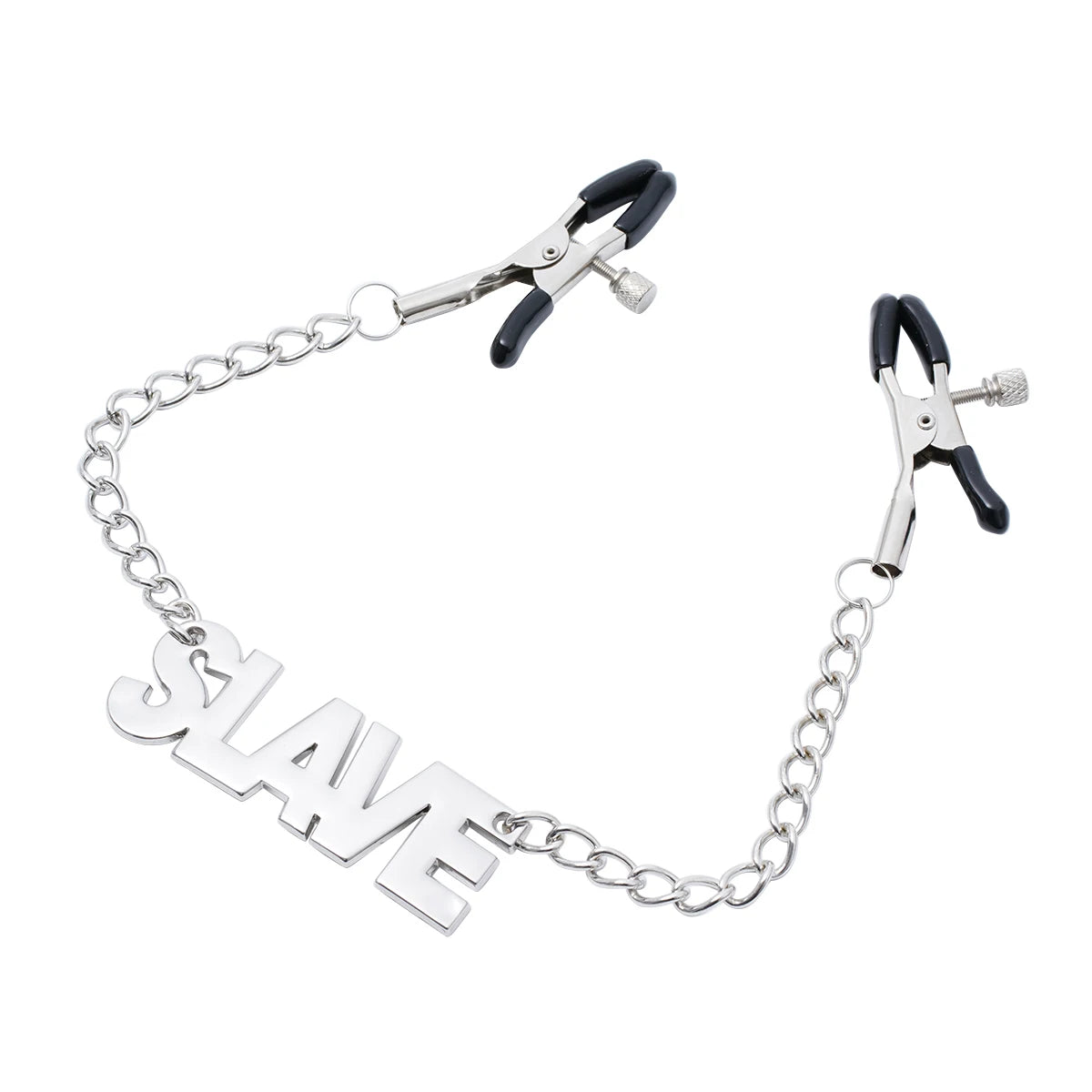 Stainless Steel Chain Nipple Clips Breast Clip Sex Slave Clamps Bondage Chains Breast Labia Clip with Bells Stimulation Massager