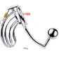 Stainless Steel Cock Cage Penis Ring Anal Hook Butt Plug G-Spot Stimulate Male Chastity Device Sex Toys For Men Male Masturbator