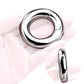 Stainless Steel Cock Rings Penis Ball Stretcher Lock Testicle Ring Scrotum Squeeze Penis Ring Restraint Weight Training Sex Toys