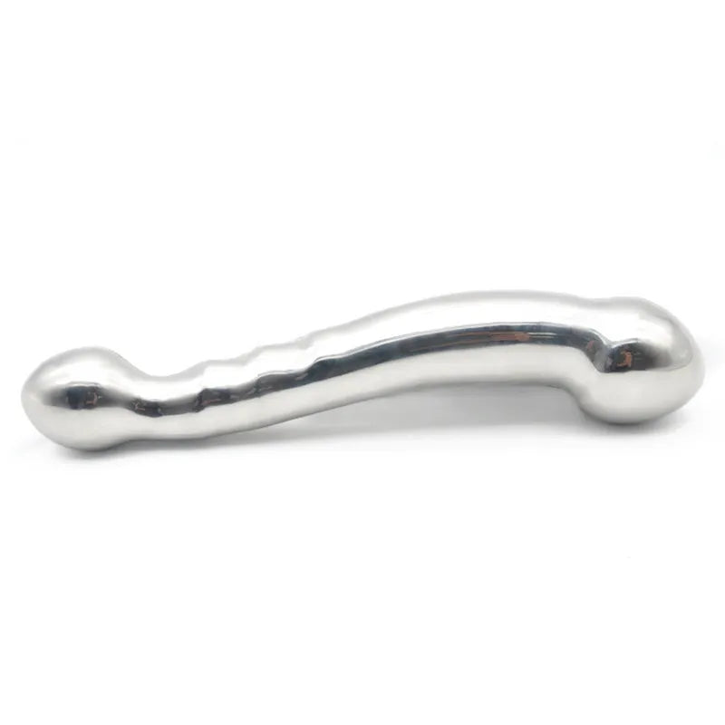 Stainless Steel Double Head Dildo G Spot Anal Plug Massager Metal Anal Beads Butt Plug BDSM Stimulation Sex Toys for Women Men