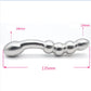 Stainless Steel Double Large Metal Fake Dildo G Spot Anal Beads Plug P-spot Stick Vaginal Sex Toy for Woman Chastity Anal Plug