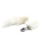 Stainless Steel Fox Tails Anal Butt Insert Plug Adult Cosplay Game Sex Toys Gay Faux Fur Fox Cat Tail Unisex Stopper BDSM