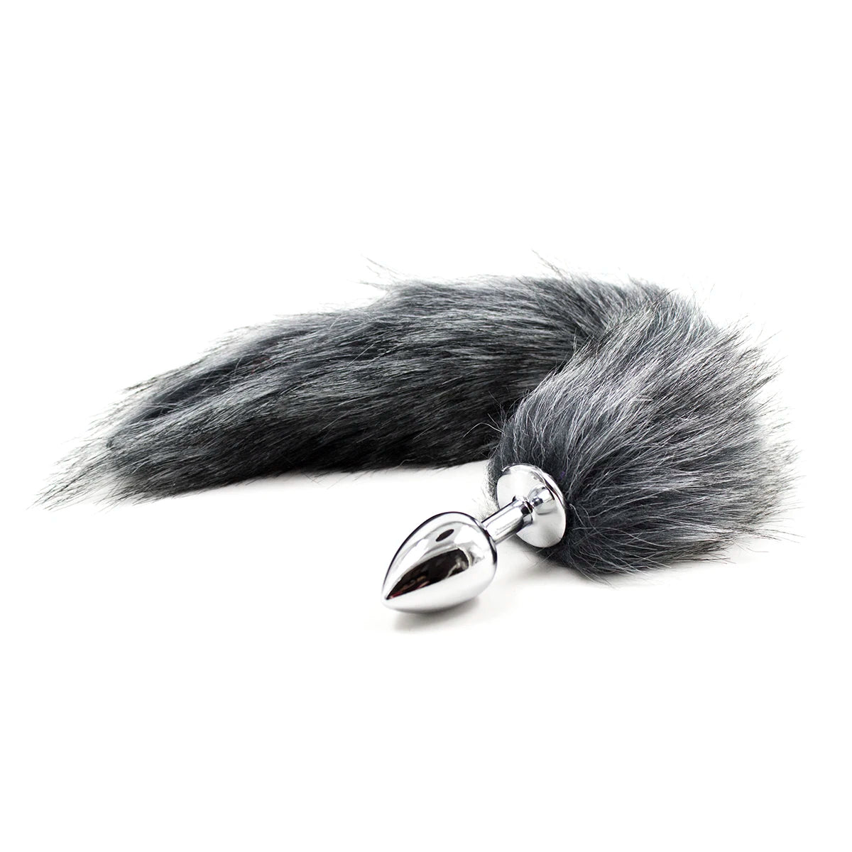 Stainless Steel Fox Tails Anal Butt Insert Plug Adult Cosplay Game Sex Toys Gay Faux Fur Fox Cat Tail Unisex Stopper BDSM