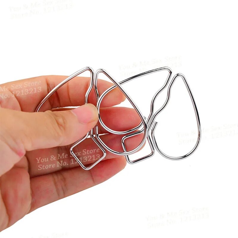 Stainless Steel Heart Shape Sexy Nipple Clamp Labia Clit Clip Woman Breast Bdsm Adult Fetish Flirting Sex Toys For Couples Game