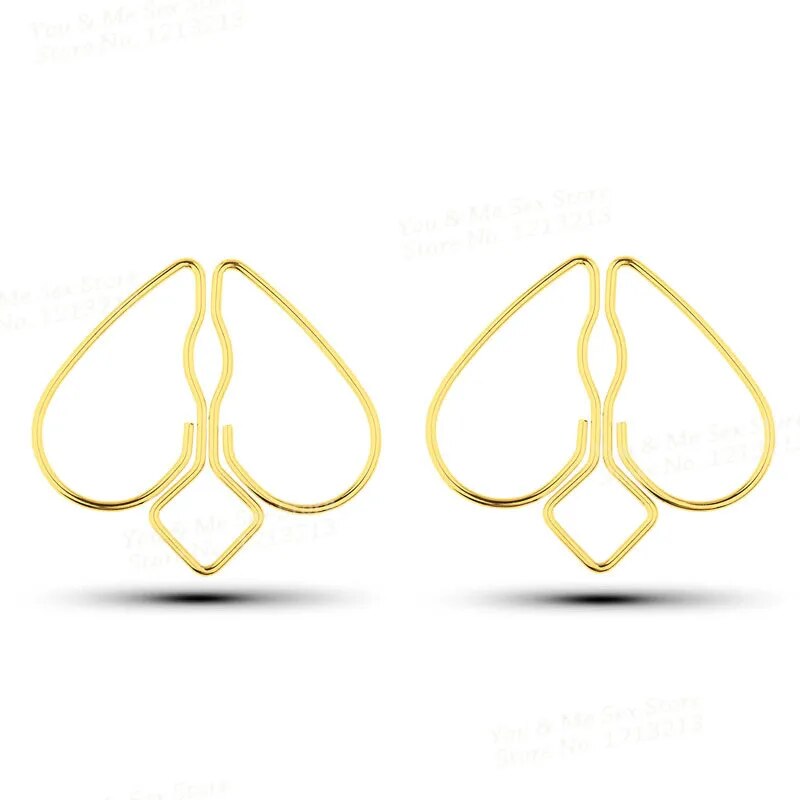 Stainless Steel Heart Shape Sexy Nipple Clamp Labia Clit Clip Woman Breast Bdsm Adult Fetish Flirting Sex Toys For Couples Game