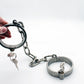 Stainless Steel Heavy Duty Handcuffs Ankle Slave Collar Cuffs Chain Shackle BDSM Bondage Leg Restraints Sex Toys for Couples