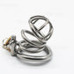 Stainless Steel Male 3 Rings Chastity Cage Device 2 Type Metal Cock Cage Penis Lock Slave Bondage SM Sex Toys for Men Adult Gay