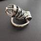 Stainless Steel Male Chastity Cage Device Metal Penis Cage Lock Bird Cock Ring with Lock Slave Bondage Restraint Sex Toy Man 18+