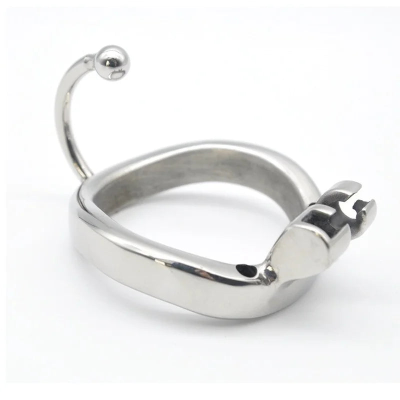 Stainless Steel Male Chastity Device Cock Cage Penis Cock Lock Chastity Belt C276 Metal Chastity Cage with Base Arc Ring Devices