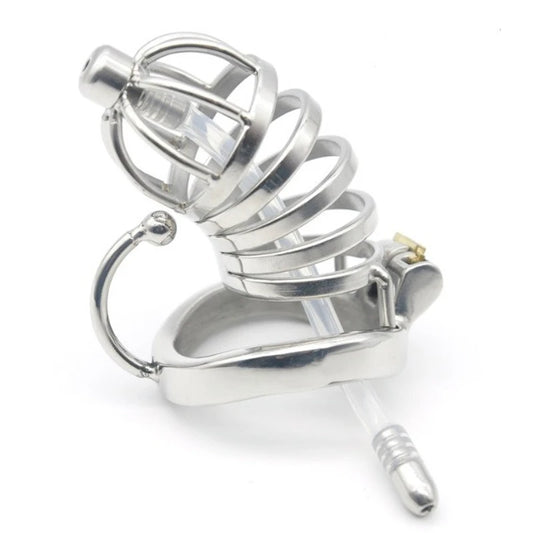 Stainless Steel Male Chastity Device Cock Cage Penis Cock Lock Chastity Belt C276 Metal Chastity Cage with Base Arc Ring Devices