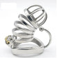 Stainless Steel Male Chastity Device Cock Cage Penis Cock Lock Chastity Belt C276 Metal Chastity Cage with Base Arc Ring Devices