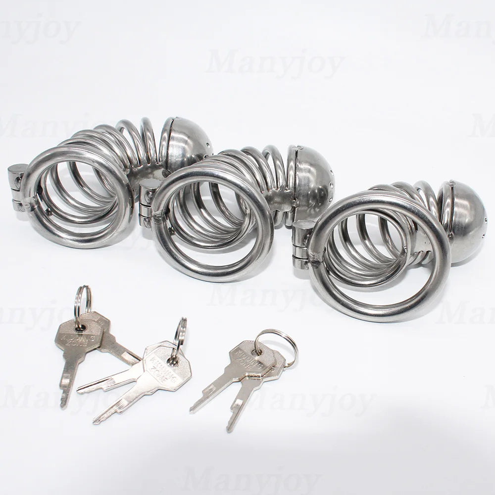 Stainless Steel Male Chastity Device Super Small Chastity Cock Cage Penis Lock Cock Ring Chastity Belt Male BDSM Sex Toys