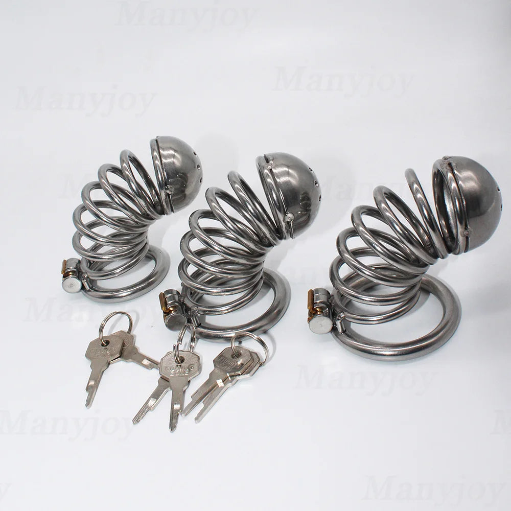 Stainless Steel Male Chastity Device Super Small Chastity Cock Cage Penis Lock Cock Ring Chastity Belt Male BDSM Sex Toys