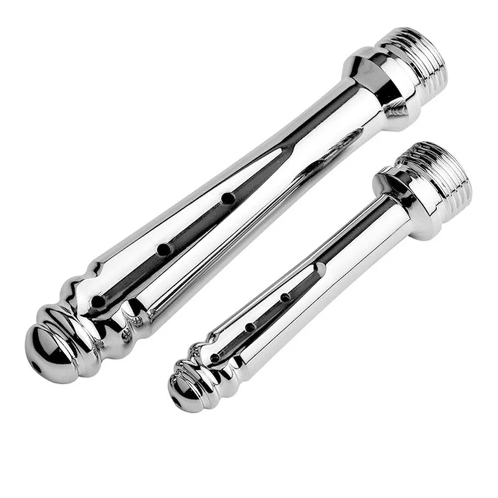 Stainless Steel Metal Anal Dilator Cleaner Bidet Faucets Rushed Enema Shower Head Bidet Faucet for Anal Cleaning Butt Plug Gay