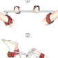 Stainless Steel Metal PU Leather Spreader Bar Bondage For Handcuffs Wrist Ankle Restraint BDSM Accessory Erotic Sex Toy