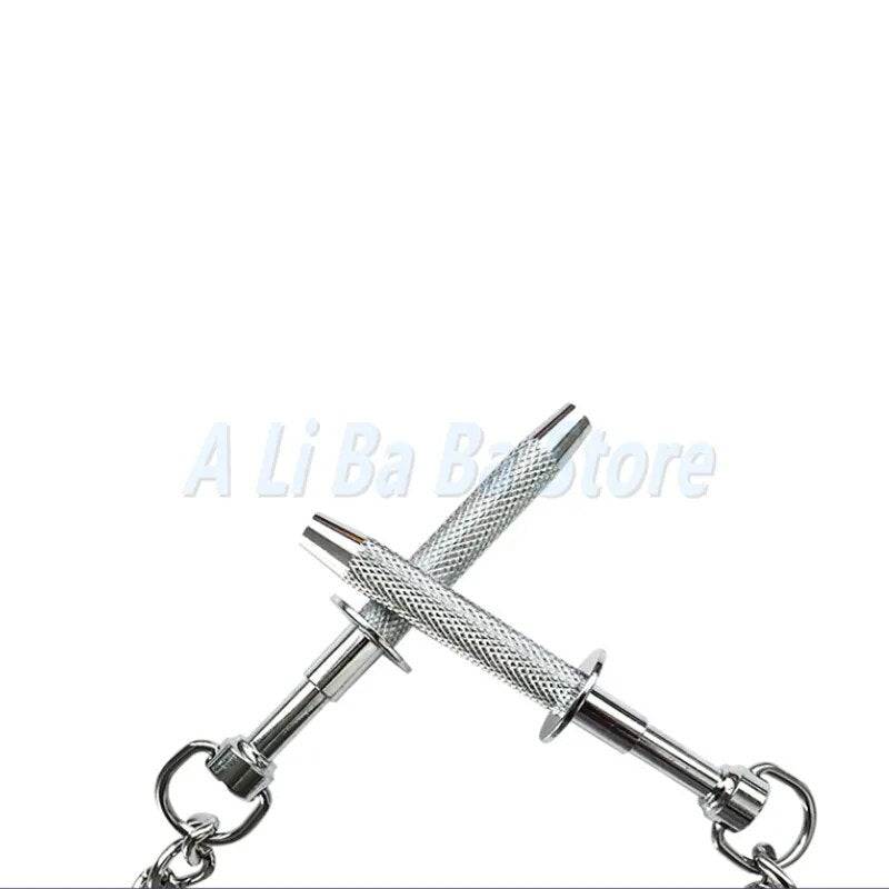 Stainless Steel Nipple Clamps bdsm Sex Breast Clip Massager Adult Game Metal Clitoris Clips Chain Stimulator Sex Toys For Woman