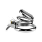 Stainless Steel Penis Chastity Cage Set Male Metal Penis Lock Chastity Cage Belt Cock Ring Slave Bondage Restraint Man Sex Toy