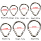 Stainless Steel Penis Lock Cock Ring Set Man Metal Small Large Delay Ejaculation Penis Ring Ball Stretcher Erection Male Sex Toy