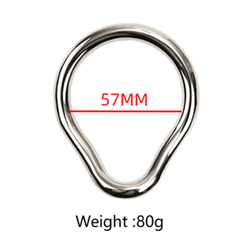 Stainless Steel Penis Lock Cock Ring Set Man Metal Small Large Delay Ejaculation Penis Ring Ball Stretcher Erection Male Sex Toy