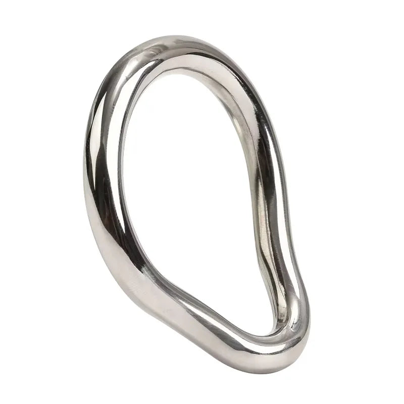 Stainless Steel Penis Lock Cock Ring Set Man Metal Small Large Delay Ejaculation Penis Ring Ball Stretcher Erection Male Sex Toy