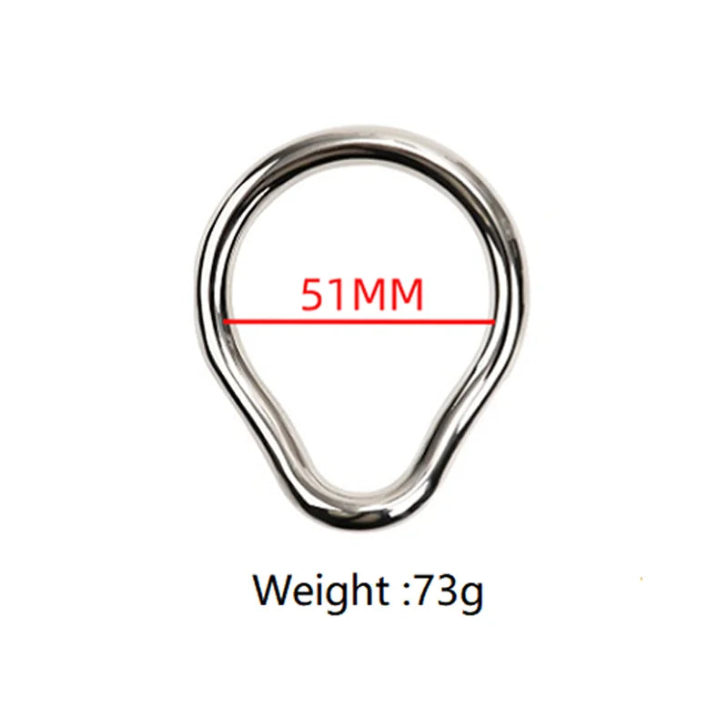 Stainless Steel Penis Lock Cock Ring Set Man Metal Small Large Delay Ejaculation Penis Ring Ball Stretcher Erection Male Sex Toy