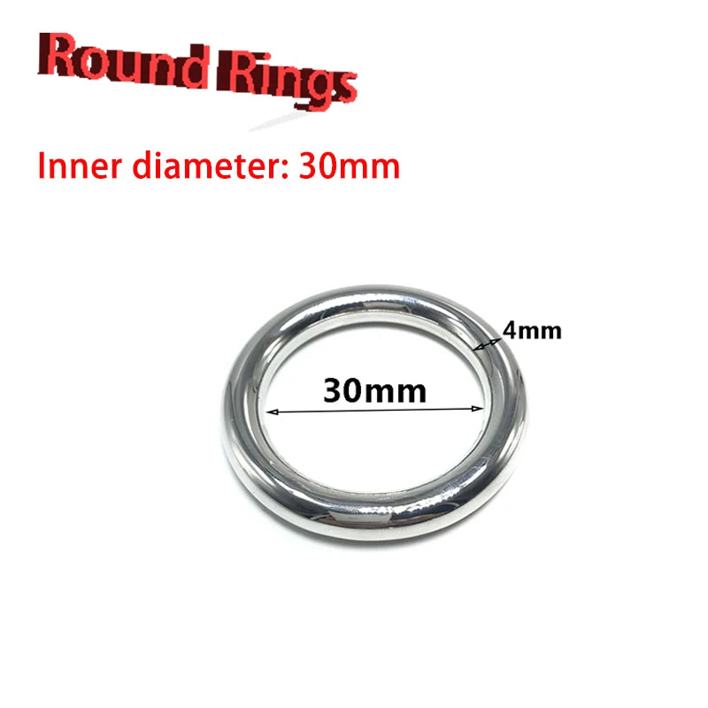 Stainless Steel Penis Ring Sex Toys for Man Metal Cock Ring Delay Ejaculation Intimate Goods Bondage Cockring 3.8/4/4.5/5cm