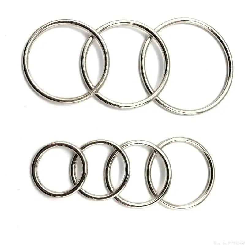 Stainless Steel Penis Ring Sex Toys for Men Round Cock Rings Sex Metal Penis Ring Casing Bound Scrotum Cock Ring Sex Toy for Men