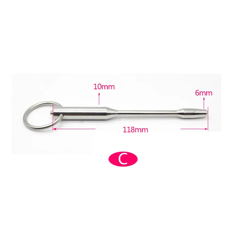 Stainless Steel Urethral Plug Male Penis Horse Eye Stick Ejaculation Delay Dilator Masturbation Toys SM Bondage Sex Toys For Men