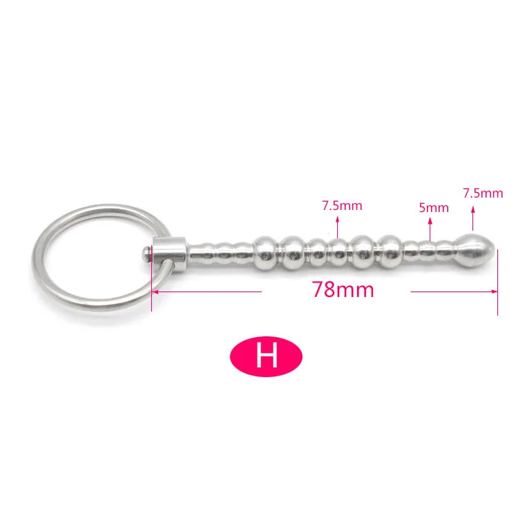 Stainless Steel Urethral Plug Male Penis Horse Eye Stick Ejaculation Delay Dilator Masturbation Toys SM Bondage Sex Toys For Men