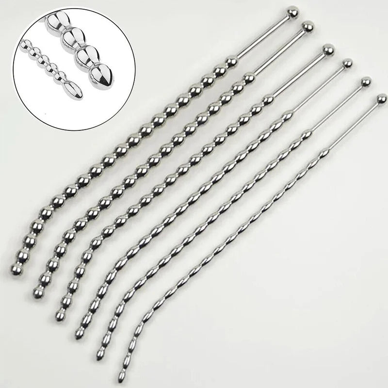 Stainless Steel Urethral Plug Stick Sex Toy for Man Horse Eye Dilator Stimulation Gay Urethral  Penis Plug Catheters & Sounds