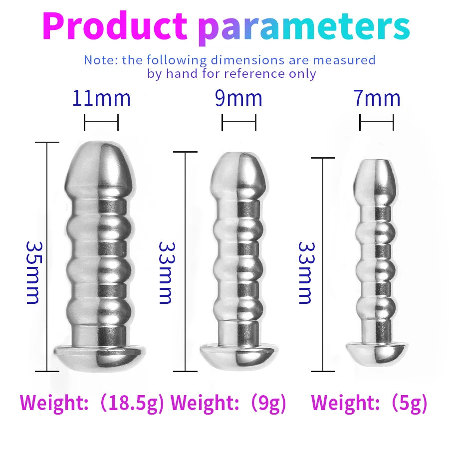 Stainless Steel Urethral Sound Dilator Male Penis Urinary Plug Hollow Threaded Urethra Catheter Stimulator Ejaculation Delay Toy