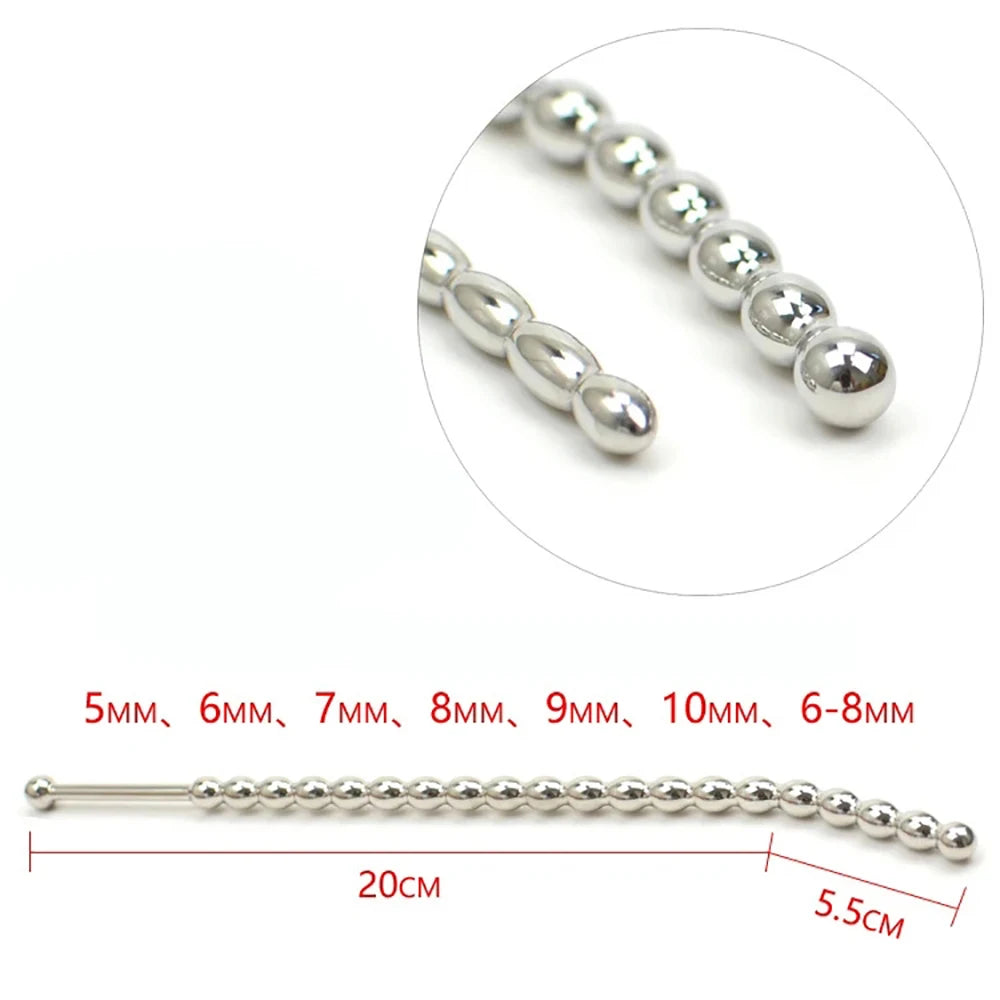 Stainless Steel Urethral Sound Dilators Sounding Penis Plug Urethral Beads Sex Toys For Men Catheters Urethral Plug Penis Insert