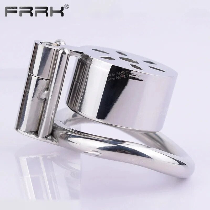 Stainless Steel Wrapped Male Slave Chastity Device Penis Cage Cock Ring Metal Urethral Plug BDSM Adult Erotic Sex Toys For Man