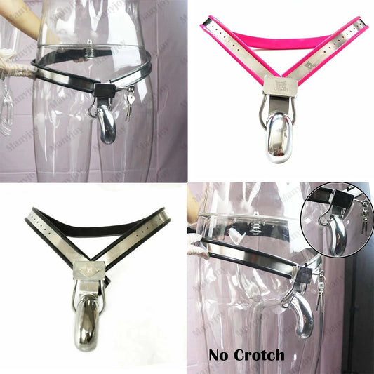 Stainless Steel Y Type Male Chastity Belt Lockable Penis Anti Cheating Device Cock Cage BDSM Bondage Restraint Products for Men