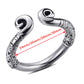 Stainless steel Head Glans with Pressure Joy ball beads delay time erection metal penis lock bondage cock ring male sex toy men