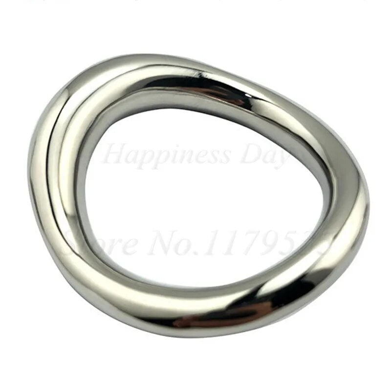 Stainless steel Heavy Ball Stretcher Cock Ring Chastity Device Sex Toy For Men Scrotum Pendant Penis Delayed Ejaculation Trainer